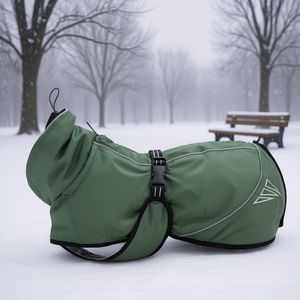 Chaqueta Térmica para Perro, Color Verde Oliva, para Invierno - Product Image 3