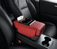 Boîte d'accoudoir universelle multifonctionnelle pour voiture, rehausseur de siège, porte-gobelet, boîte à mouchoirs, sac de rangement