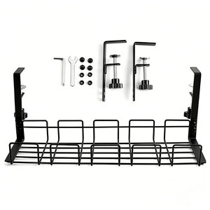 Organizzatore Cavi Sottoscrivania Personalizzato in Metallo, Senza Foratura, in Ferro Battuto, Porta Cavi Sospeso - Product Image 4
