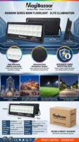 Projecteur LED en aluminium étanche IP66 800W à montage mural pour stade, jardin, paysage, haute luminosité, module de protection contre la foudre