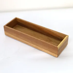 Bandeja de madeira multifuncional para mesa de café, bandeja moderna de bambu para servir, organizador de gaveta superficial, bandeja para servir