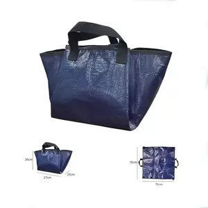 Factory Direct Wholesale Competitive Price Dual Purpose Expandable Custom Shopping Bags Logo Printed Luxury Pp Shopping Bags