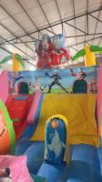 Château gonflable pour enfants - Matériel PVC écologique - Utilisation commerciale - Multi-usages - Extérieur/intérieur - Économique