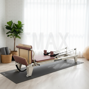 Tmax Vente directe d'usine Utilisation commerciale Couleur blanche Appareil de <span class=keywords><strong>Pilates</strong></span> Reformer en aluminium pour studio et salle de sport - Product Image 4