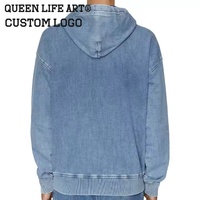Coups de pinceau verdoyants. Coups de pinceau verdoyants. Sweat-shirt personnalisé brodé avec portrait à partir d'une photo, sweat-shirt à col zippé brodé en denim pour femmes, sweat-shirt pour femmes de 12 ans