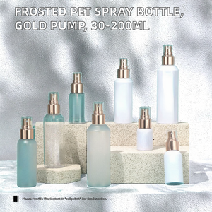 Stock Oblique Shoulder Frosted Empty <strong>Plastic</strong> <strong>Bottle</strong> with Pump 30ml <strong>60ml</strong> 100ml 200ml for Shampoo Serum Custom <strong>Label</strong> - Product Image 1