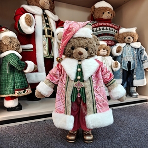 2026 Beliebte Hochwertige Luxuriöse Tier-Weihnachtsdekoration Handgefertigter Öko-Freundlicher 50cm Weihnachtsbär Großhandel - Product Image 1