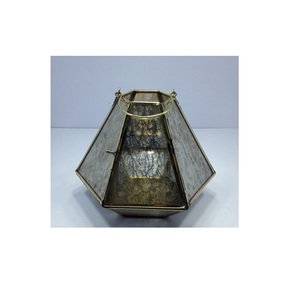 Linterna de vela de Metal y vidrio, diseño personalizado, decoración del hogar, vela de Metal y vidrio - Product Image 3