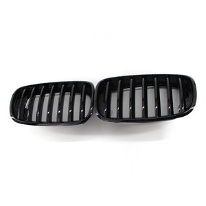 กระจังหน้ารถ BMW X5 E70 ทำจากพลาสติก ABS ปี 2007-2013  ตกแต่งด้วยหนัง - Product Image 2