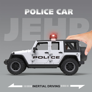 LASIVE <span class=keywords><strong>TOYS</strong></span> 惯性越野车 六门可开 带灯光和声音 含3节AG13电池 适合3岁以上男孩 - Product Image 6