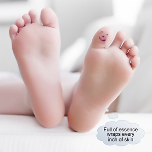 Masque pour les pieds SADOER en lait de chèvre biologique hydratant, exfoliant et blanchissant à la lavande pour adultes (vente en gros) - Product Image 4