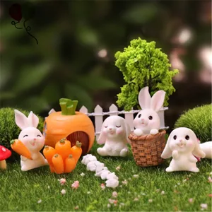 Phục Sinh Bunny Bánh Trang Trí Thỏ Động Vật Đồ Trang Trí Bánh Topper Đảng Tráng Miệng Decor Sinh Nhật Baby Shower Nguồn Cung Cấp SQ34