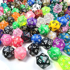 Dés polyédriques en plastique colorés en gros <span class=keywords><strong>RPG</strong></span> 20 faces Mix D20 pour jeux de société - Product Image 4