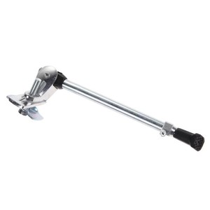 Soporte central ajustable de aluminio para bicicleta con liberación rápida para soporte de estacionamiento de bicicleta de montaña, color plateado y negro - Product Image 3