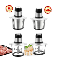 Machine à piler le yam 2L-3L, hachoir à viande, mixeur pour fufu, broyeur électrique multifonction portable en acier inoxydable pour usage domestique