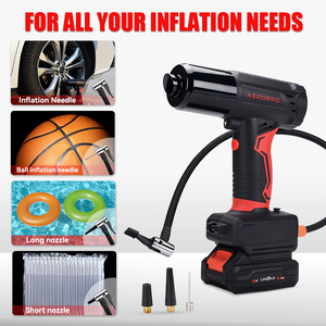 <span class=keywords><strong>Aspirateur</strong></span> de voiture portable sans fil AEROPRO A703 20V Max 5 en 1 et gonfleur de pneus avec jauge de pression des pneus numérique - Product Image 3
