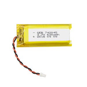 Hot sale rechargeable LiPo battery <span class=keywords><strong>3</strong></span>,7 V 630 mAh for GPs - Product Image 1