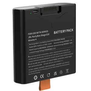 แบตเตอรี่ <span class=keywords><strong>JBL</strong></span> 400ความจุสูง7.4V 10000mAh แบตเตอรี่ลิเธียมไอออนสำรองสำหรับ <span class=keywords><strong>JBL</strong></span> partybox เวที320 <span class=keywords><strong>Xtreme</strong></span> <span class=keywords><strong>4</strong></span> - Product Image 3