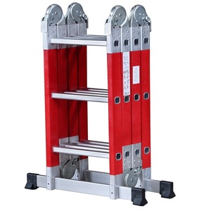 <span class=keywords><strong>Escalera</strong></span> Multifuncional de Fibra de Vidrio 4 x 3, 3.7 <span class=keywords><strong>m</strong></span>, <span class=keywords><strong>Escalera</strong></span> Plegable de Unión Grande, <span class=keywords><strong>Escalera</strong></span> Recta Multiusos de FRP - Product Image 5