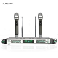 RIY-06g Gereja IR UHF mikrofon nirkabel 2 saluran dengan mikrofon/Lavalier/Headset genggam