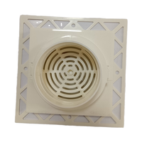 Évents en acier et en plastique de conception moderne avec des os pour l'installation de plafonds de radiateur de chauffage et de climatisation d'air de retour