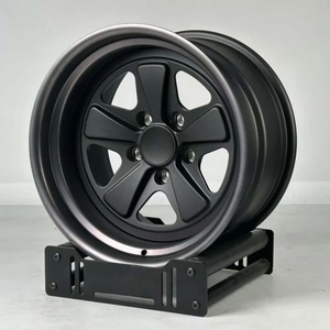 <span class=keywords><strong>ล้อ</strong></span>อะลูมิเนียมฟอร์จสีดำเงา/สีเงินสไตล์เรโทรคลาสสิก ขนาด <span class=keywords><strong>18</strong></span> นิ้ว สำหรับรถปอร์เช่ 911/930/964/993 - Product Image 1