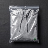 Pochettes transparentes en plastique pour vêtements, sacs poly transparents pour chemises rayées, vêtements tissés, exécution des commandes e-commerce