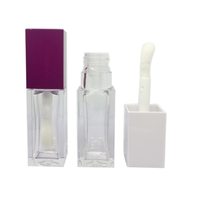 Emballage de brillant à lèvres au design unique tube de brosse à glaçure à lèvres multicouche mini échantillon de contenant de rouge à lèvres liquide