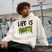 Hoodie Streetwear Heavyweight dengan Logo Grafis Custom, Sablon Berkualitas Tinggi, OEM, MOQ Rendah, 380GSM, Putih, Oversized, Model Pullover