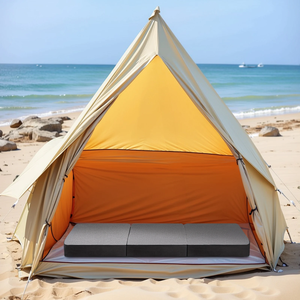 Malla transpirable Extraíble <span class=keywords><strong>y</strong></span> lavable CoverUltra Suave Cómodo Tri-plegable Espuma viscoelástica Colchón de piso portátil - Product Image 6