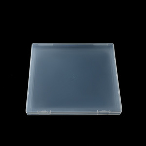 Caja de almacenamiento de plástico transparente, contenedor transparente cuadrado de 22,5 cm con tapa abatible para embalaje de comercio electrónico transfronterizo - Product Image 3