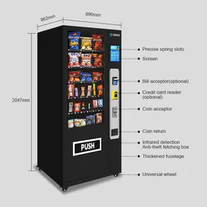 Digital Vending Machine With Screen Snack Vending Machines And Product Vending Machines
