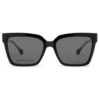 Monturas Ópticas Cuadradas de Acetato al por Mayor con Clip, Multiestilo, Ligeras, de Material de Acetato, para Uso Diario, con Lentes de Patrón Sólido