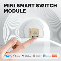 2026 Mini Smart Switch Module Wi-Fi Tuya OS Alexa Google Home Spraakbesturing App-besturing Draaibaar ontwerp Universeel gebruik