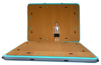 Plateforme flottante gonflable portable pour fête au bord du lac, piscine, yoga et pêche