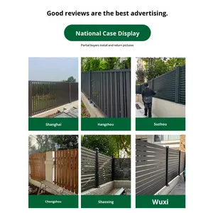 Rampe de clôture en alliage d'aluminium pour <span class=keywords><strong>maison</strong></span> auto-construite, villa, cour, jardin et barrière d'art extérieure - Product Image 2