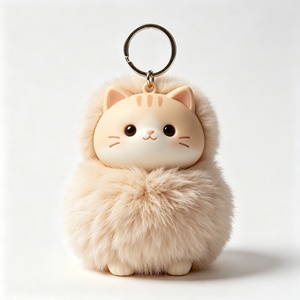Usine nouvelle mode Anime porte-clés 3D Carton en plastique PVC souple Figurine personnalisée porte-clés - Product Image 6
