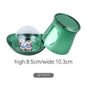 Moda chapéu mágico cor verde anti trapaça personalizado impresso logotipo Dice Cup com logotipo Shaker Dice Cup - Product Image 2