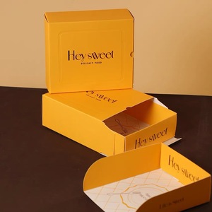 Wholesale Bread <strong>Cake</strong> Coffee Shop Packaging <strong>Paper</strong> <strong>Box</strong> With Custom Logo Printing - Product Image 4