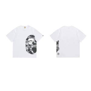 T-shirt da uomo casual in cotone 100% da 300 grammi, stile designer personalizzato 1:1, con stampa testa di scimmia, a maniche corte - Product Image 2