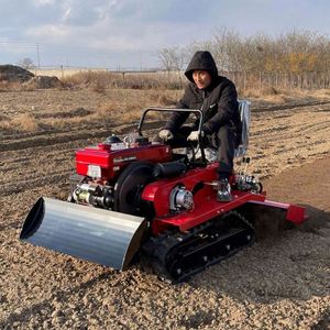 Motocultor Rotatorio Multifuncional Montado en Asiento de China, Tractores Agrícolas Pequeños con Orugas y Cultivador para Huertos - Product Image 5