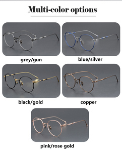 Montura Óptica Completa de Titanio M3048, Gafas Unisex de Lujo, Logotipo Personalizado, Alta Calidad, Ligeras, Rectangulares, Anti-Luz Azul, Doradas - Product Image 3