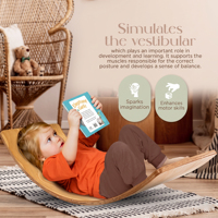 Tabla de Equilibrio Montessori de Madera para Niños Pequeños, Gimnasio Interior, Guardería, Muebles Infantiles, Juego de Sillas, Uso en Guardería y Jardín de Infancia