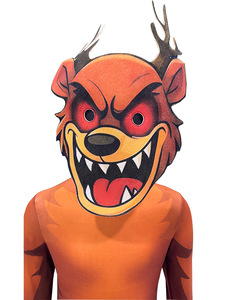 Disfraz de Reno Mutante Feroz para Niños, Estampado Digital con Patrón de Monstruo, Ropa Espeluznante para Niños para Halloween y Espectáculos - Product Image 3