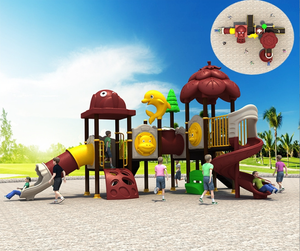 Hệ thống chơi ngoài trời vui nhộn khổng lồ với nhiều Slide nhựa cho trường mầm non công viên thành phố bảo hành 1-3 năm - Product Image 6