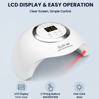 Nouvelle Lampe à Ongles Électrique de Bureau UV LED à 24 Perles pour Séchage Rapide de Tous les Gels et Colle, Idéale pour la Manucure à Domicile ou en Salon