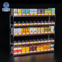 Étagères d'exposition de cigarettes en aluminium PC écologiques, faciles à assembler, taille personnalisable pour les boutiques de tabac