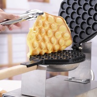 Gaufrier à bulles électrique Portable, 220V, Machine à gaufres, poêle, Eggette, belgique, Commercial, OEM