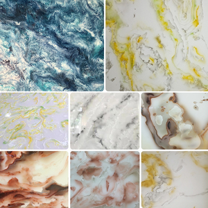 Pierre artificielle polie hautement transparente, translucide, imitation pierre, avec motif de jade norvégien pour comptoir de bar - Product Image 4