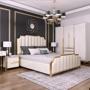 blanc king size lit chambre à coucher meubles chambre à coucher ensemble de meubles de lit conçoit des images turquie